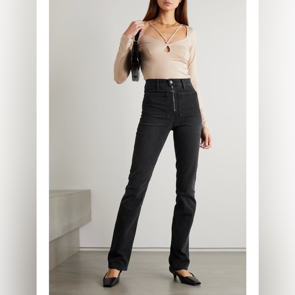 Reformation Denim - Reformation Peyton Zip Ultra High Rise Bootcut Jeans